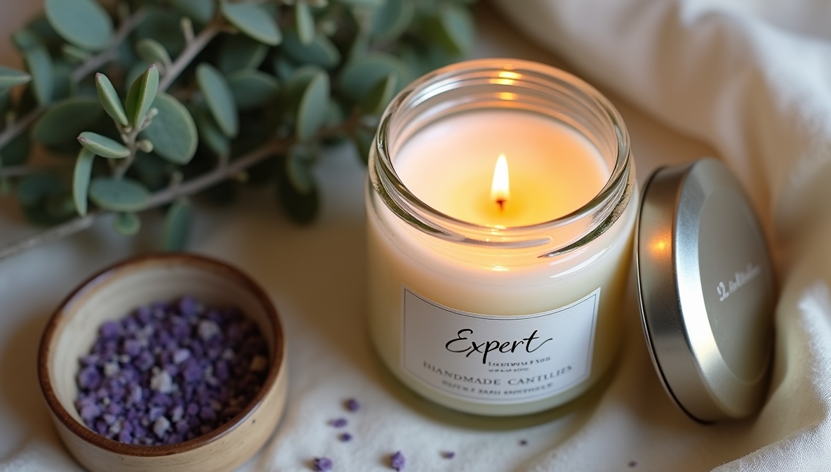 Håndlavet duftlys fra Stryxellghdhonia