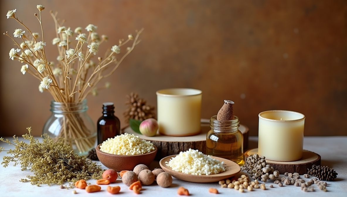 Naturlige råvarer til duftlys
