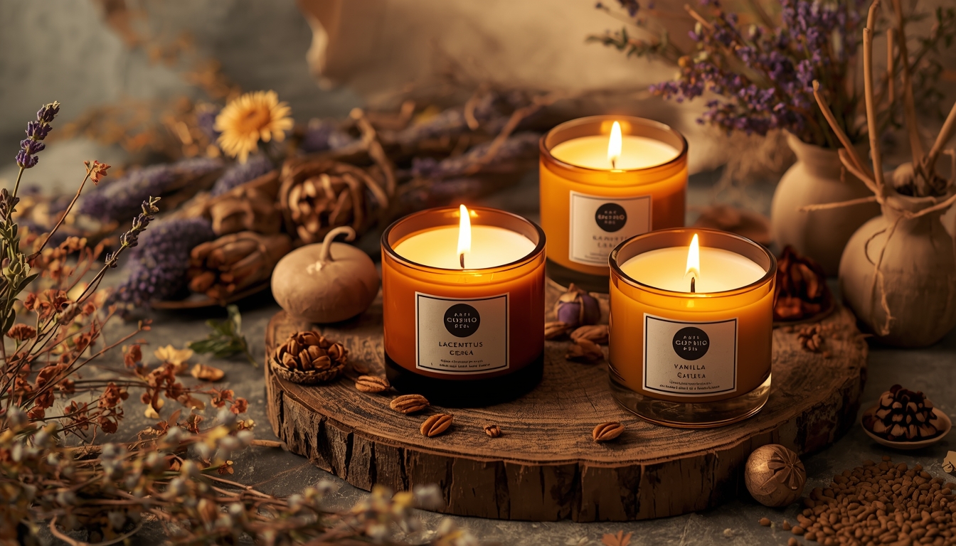 Økologiske duftlys fra stryxellghdhonia