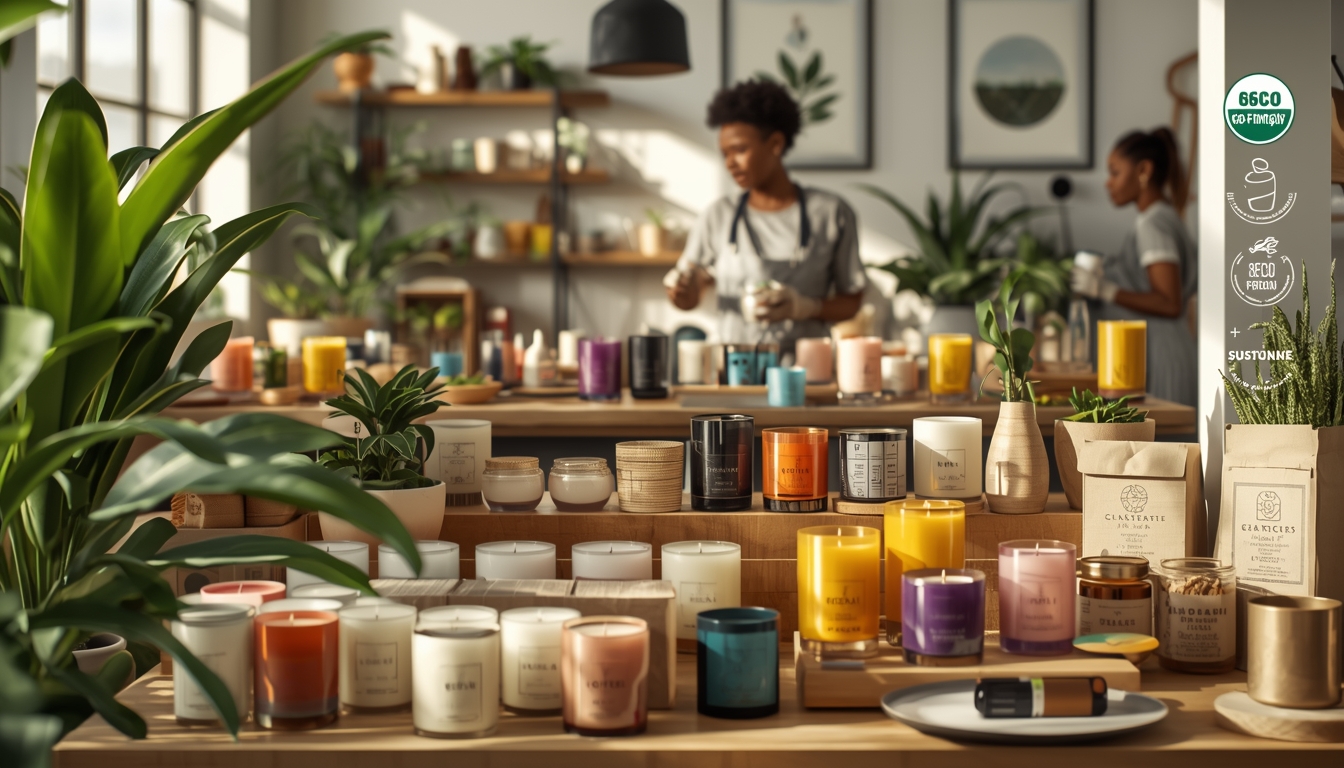 Økologiske duftlys fra Stryxellghdhonia